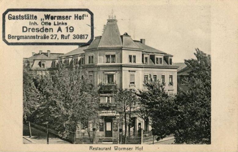 Bergmannstraße 27 / Wormser Straße Dresden Bergmannstraße 27 / Wormser Straße Dresden
